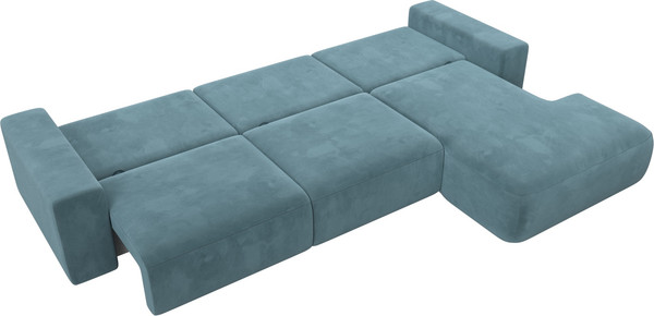 Изображение товара Диван угловой Лига Диванов Лига-036 Классик Лонг правый / 121391 (велюр бирюзовый)