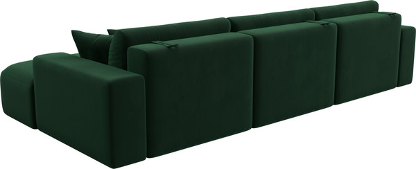 Изображение товара Диван угловой Лига Диванов Лига-036 Классик Лонг правый / 121393 (велюр зеленый)