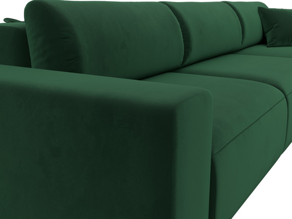 Изображение товара Диван угловой Лига Диванов Лига-036 Классик Лонг правый / 121393 (велюр зеленый)