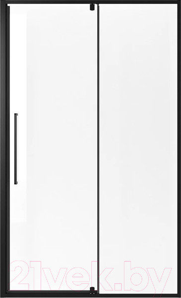 Изображение товара Душевая дверь Niagara NG-85-11AB 110x195 (черный матовый/прозрачное стекло)