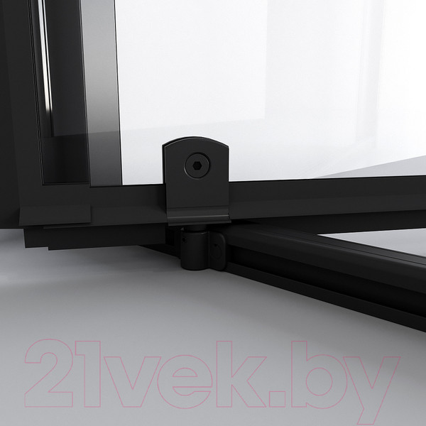 Изображение товара Душевая дверь Niagara NG-85-11AB 110x195 (черный матовый/прозрачное стекло)