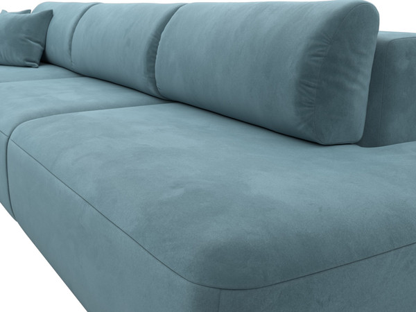 Изображение товара Диван угловой Лига Диванов Лига-036 Модерн Лонг левый / 121425L (велюр бирюзовый)