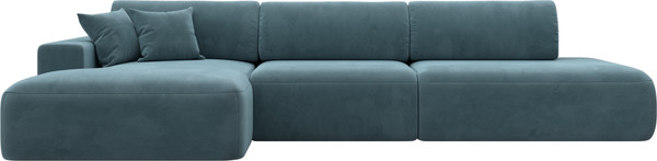 Изображение товара Диван угловой Лига Диванов Лига-036 Модерн Лонг левый / 121425L (велюр бирюзовый)
