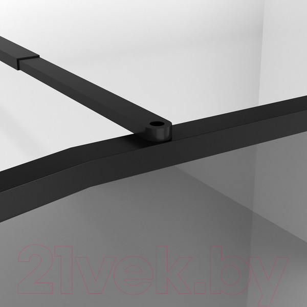 Изображение товара Душевая стенка Niagara NG-689-90TBLACK 90x200 (черный матовый/тонированное стекло)