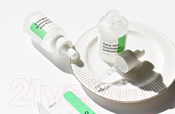 Изображение товара Сыворотка для лица Neulii Niacinamide Cica 100 Soothing Ampoule Успокаивающая (30мл)