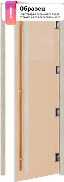 Изображение товара Стеклянная дверь для бани/сауны Doorwood Легенда 70x190 / DW03599 (бронза матовый)