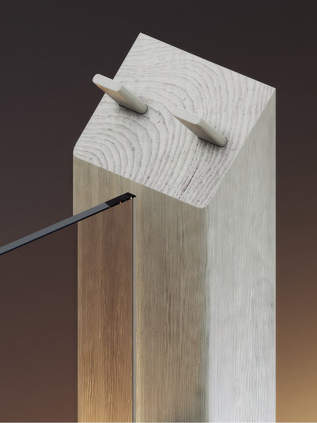 Изображение товара Стеклянная дверь для бани/сауны Doorwood Легенда 70x190 / DW03599 (бронза матовый)