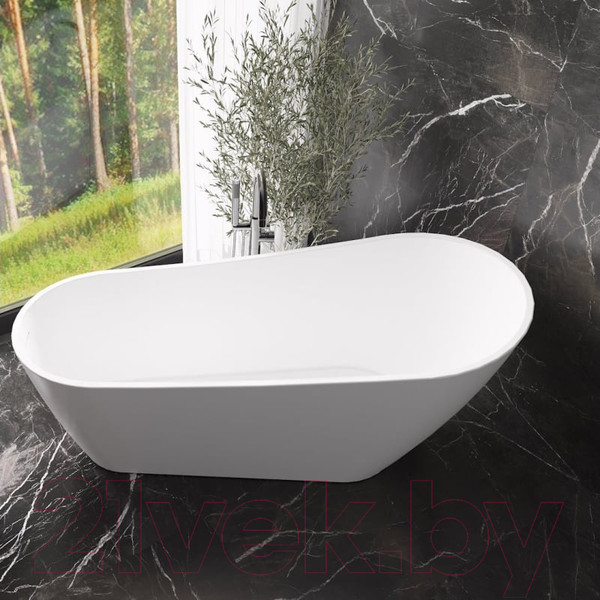 Изображение товара Ванна акриловая Teymi Solli 170x74x75 / T130106 (белый матовый)