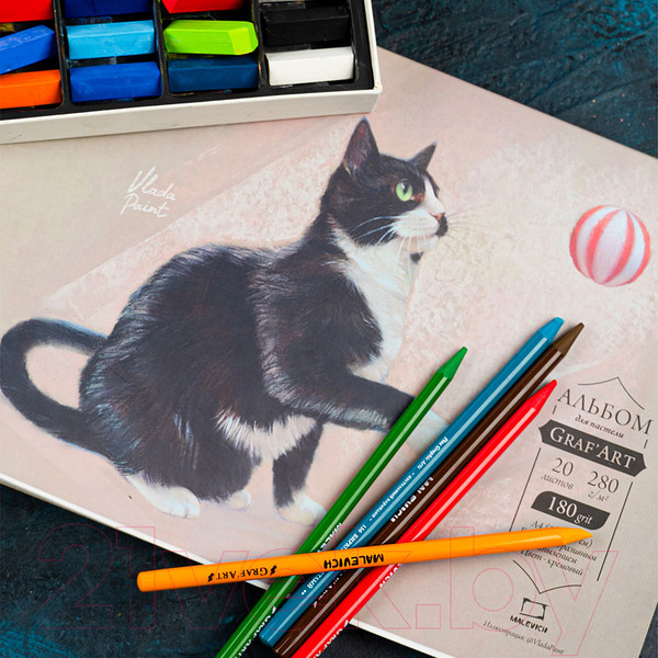 Изображение товара Альбом для рисования Малевичъ GrafArt / 401610 (20л)