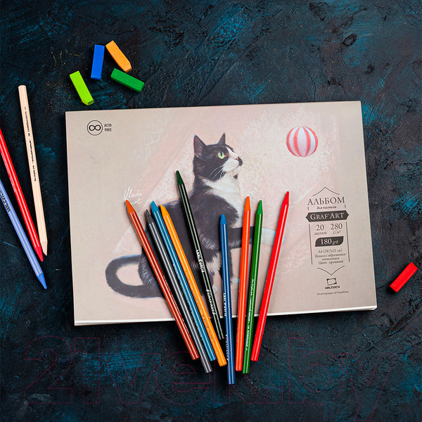 Изображение товара Альбом для рисования Малевичъ GrafArt / 401610 (20л)