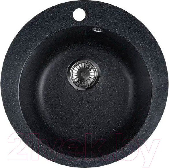 Изображение товара Мойка кухонная Marblan Orbi (черный,с сифоном)