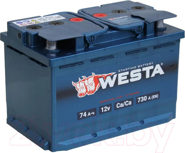 Изображение товара Автомобильный аккумулятор Westa 6СТ-74 VLR Euro П240021 (74 А/ч)
