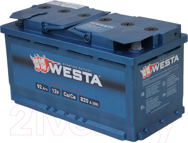 Изображение товара Автомобильный аккумулятор Westa 6СТ-92 VLR Euro П240023 (92 А/ч)