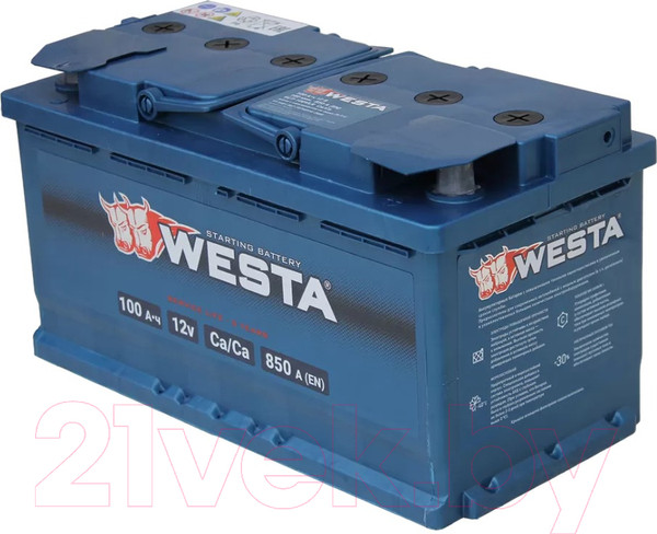 Изображение товара Автомобильный аккумулятор Westa 6СТ-100 VLR Euro П240025 (100 А/ч)