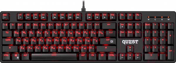 Изображение товара Клавиатура Defender Quest GK-596 RU / 45596 (черный)