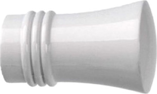 Изображение товара Набор наконечников для карниза Lm Decor YF071 Гиро 19мм (2шт, белый глянец)