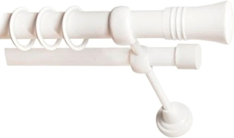 Изображение товара Набор наконечников для карниза Lm Decor YF071 Гиро 19мм (2шт, белый глянец)