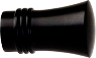 Изображение товара Набор наконечников для карниза Lm Decor YF071 Гиро 19мм (2шт, черный матовый)