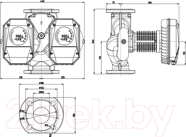 Изображение товара Циркуляционный насос IMP PUMPS NMTD MAX II 65/120 F340