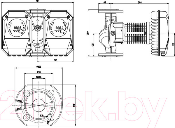 Изображение товара Циркуляционный насос IMP PUMPS NMTD MAX II 40/180 F250