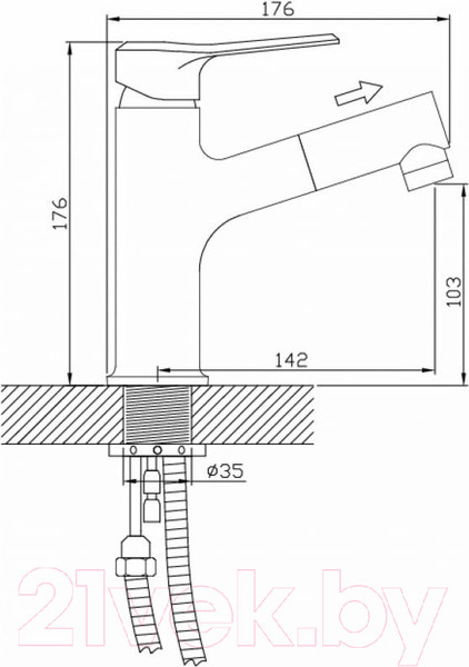 Изображение товара Смеситель Diadonna Д49-19005