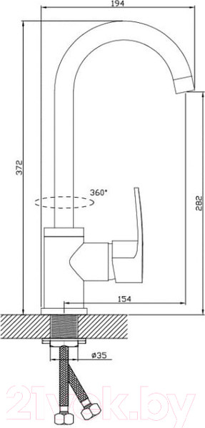 Изображение товара Смеситель Diadonna Д80-440121