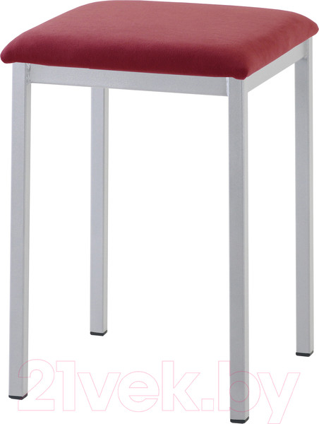 Изображение товара Табурет AMC Comfort 7 Г Т5.8 (ткань красный/серебристый)