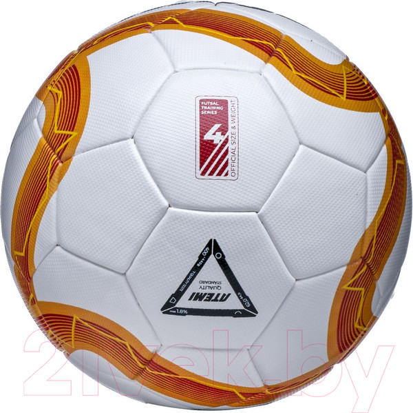Изображение товара Мяч для футзала Atemi League Insight Futsal Match (размер 4, белый/оранжевый)