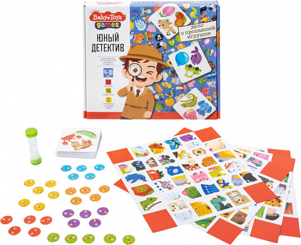 Изображение товара Настольная игра Baby Toys Юный детектив Дело о пропавшей игрушке / 05239