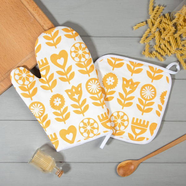 Изображение товара Набор прихваток Этель Yellow Garden / 6756619