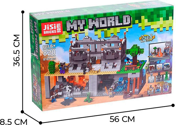 Изображение товара Конструктор Jisi Bricks Мой мир. Крепость 820 / 4409970 (818эл)
