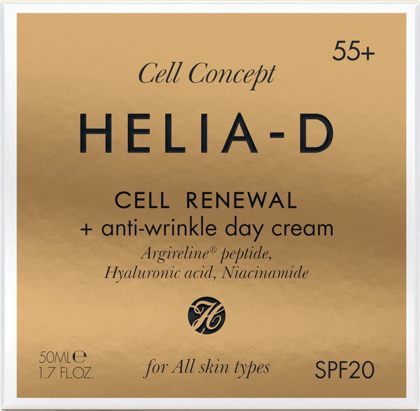 Изображение товара Крем для лица Helia-D Cell Concept Обновление клеток Дневной против морщин 55+ SPF20 (50мл)