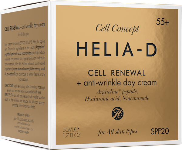 Изображение товара Крем для лица Helia-D Cell Concept Обновление клеток Дневной против морщин 55+ SPF20 (50мл)