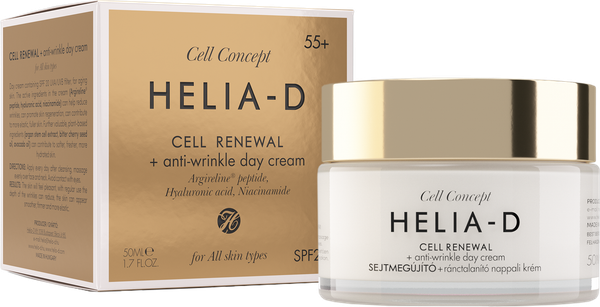 Изображение товара Крем для лица Helia-D Cell Concept Обновление клеток Дневной против морщин 55+ SPF20 (50мл)