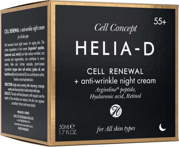 Изображение товара Крем для лица Helia-D Cell Concept Обновление клеток Ночной против морщин 55+ (50мл)