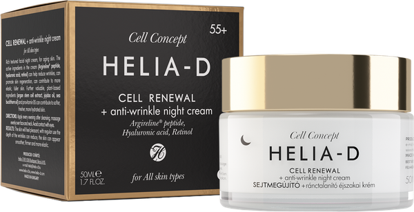 Изображение товара Крем для лица Helia-D Cell Concept Обновление клеток Ночной против морщин 55+ (50мл)