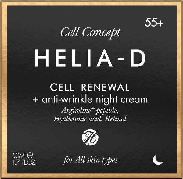 Изображение товара Крем для лица Helia-D Cell Concept Обновление клеток Ночной против морщин 55+ (50мл)