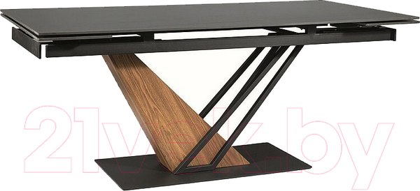 Изображение товара Обеденный стол Signal Genesis 160-220x90 (черный/черный/ясень)