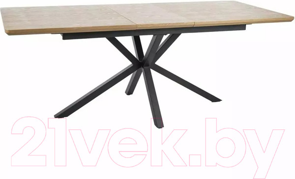 Изображение товара Обеденный стол Signal Logan 160-200x90 (дуб/черный)