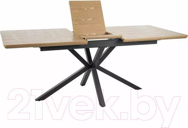 Изображение товара Обеденный стол Signal Logan 160-200x90 (дуб/черный)