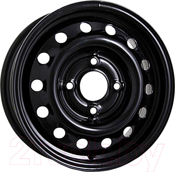 Изображение товара Штампованный диск Eurodisk 64A50C 15x6" 4x100мм DIA 60.1мм ET 50мм Black