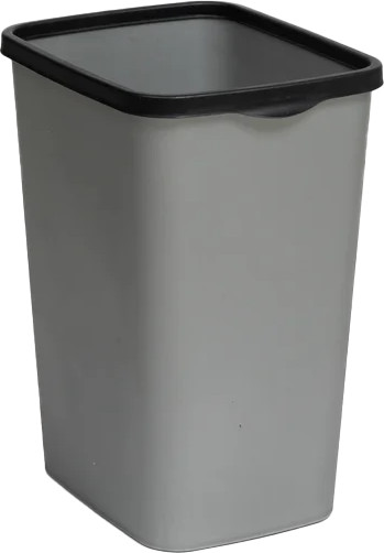 Изображение товара Мусорное ведро Violet Tandem / 841158 (9л, серый металлик/черный)