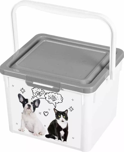 Изображение товара Емкость для хранения корма Lucky Pet 434212611 (5.3л, серый)
