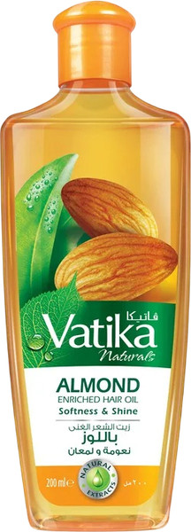 Изображение товара Масло для волос Dabur Vatika Обогащеное экстрактом миндаля (200мл)