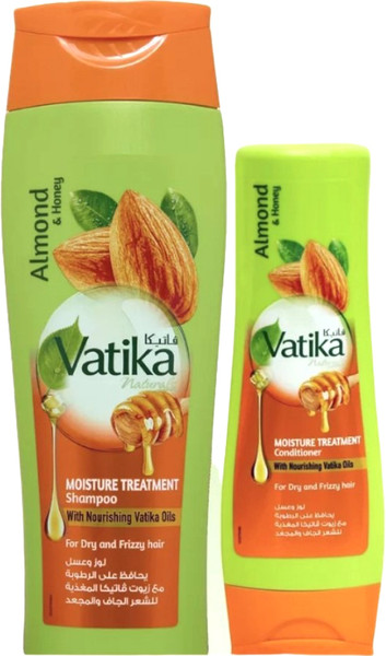 Изображение товара Набор косметики для волос Dabur Vatika Увлажняющий Шампунь+Кондиционер (400мл+200мл)