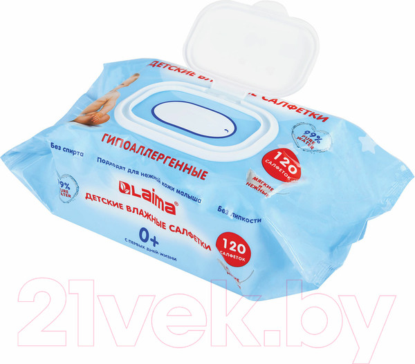 Изображение товара Влажные салфетки детские Laima Kids / 128079 (120шт)