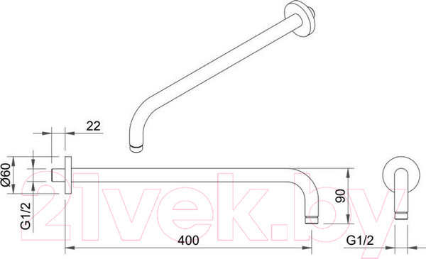 Изображение товара Душевая система со смесителем Berges Nardis 3R / 071009