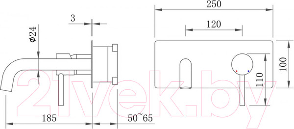 Изображение товара Смеситель Berges Ventas R / 076015