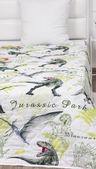 Изображение товара Покрывало Milanika Классик Динозавры 150x215 (бязь)