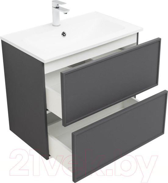 Изображение товара Тумба под умывальник Aquanet Арт 75 / 329064 (ясень графит)